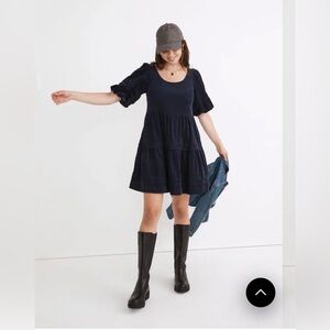 Madewell Corduroy Tiered Mini Dress